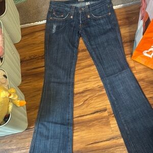 Frankie B. Blue Boot Cut Jeans Classic Denim